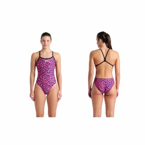 Arena Printed Swimsuit Challenge Back